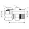 World Wide Fittings Flareless Compression to Male O-Ring Boss Straight 7315X04X06 - alternate 2